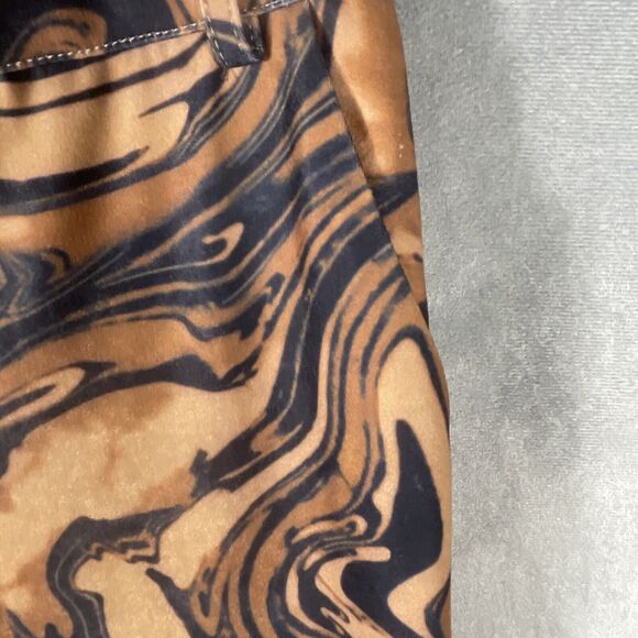 House Of Sunny Mahogany Paradise Party Brown Black‎ Pants Flare Pants Women SZ 4 - Picture 5 of 11